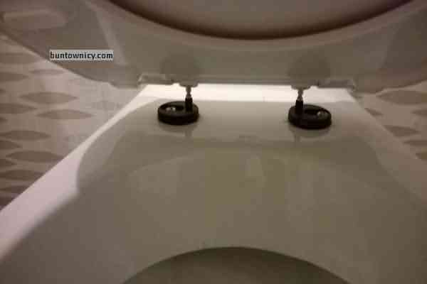 Nakładamy deską, aby wypozycjonować trzpienie i delikatnie ją ściągamy.